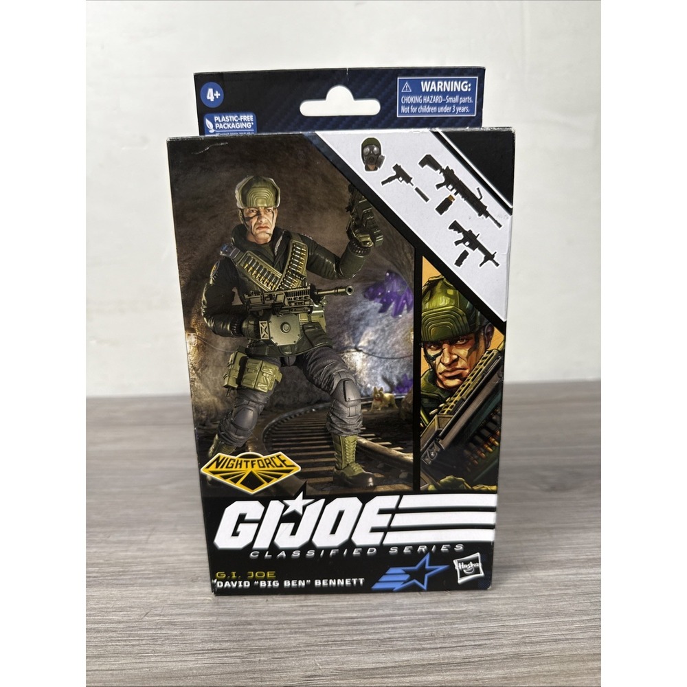 Hasbro GI Joe Classified Series #77 Nightforce David Big Ben Bennett 6" W/ Prot